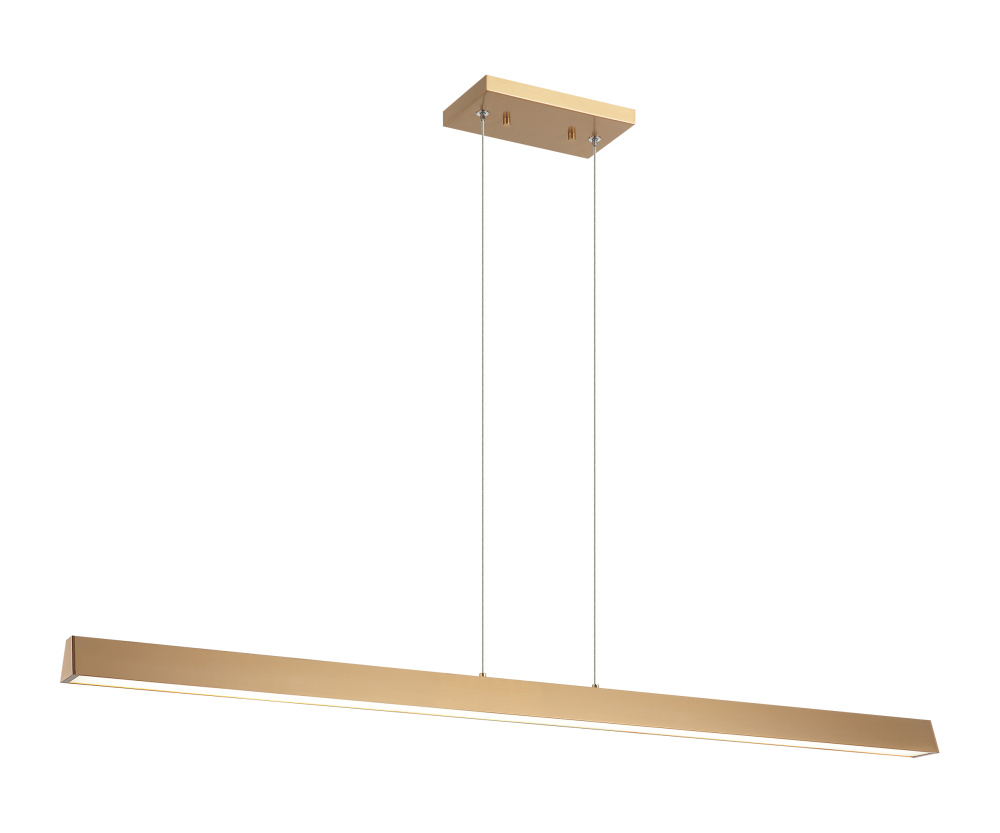 Isosceles Aged Gold Brass Chandelier