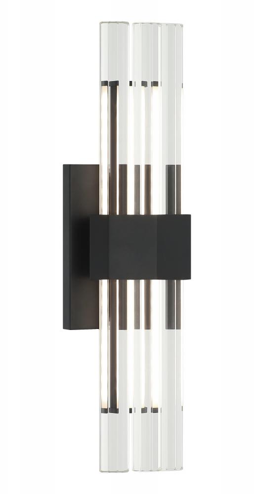 Krustallos Matte Black Wall Sconce