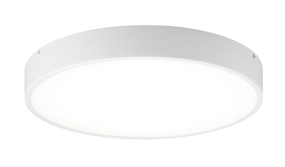 Plato White Flush Mounts