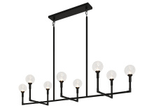 Matteo Lighting C64808BKCL - Candlestix Chandelier
