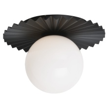 Matteo Lighting X83111BKOP - Modern Ruff Flush Mounts