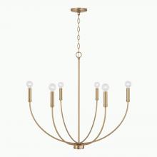 Capital 452161AD - 6-Light Chandelier in Aged Brass