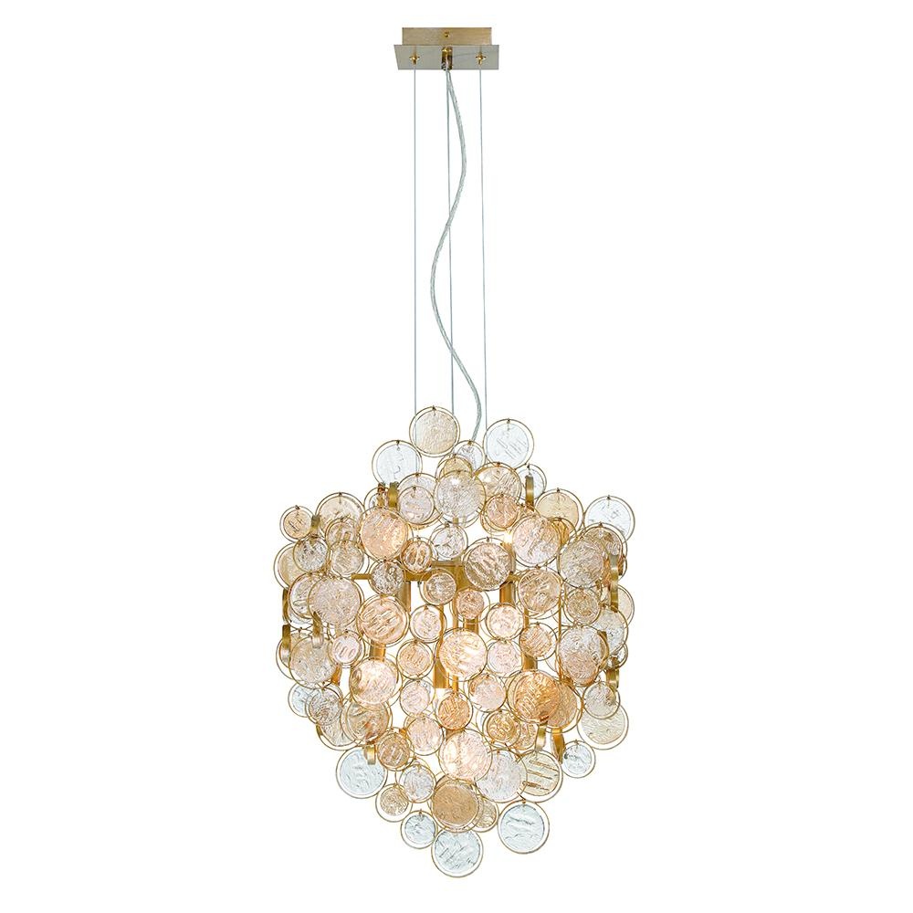 TRENTO,7LT CHANDELIER,GLD
