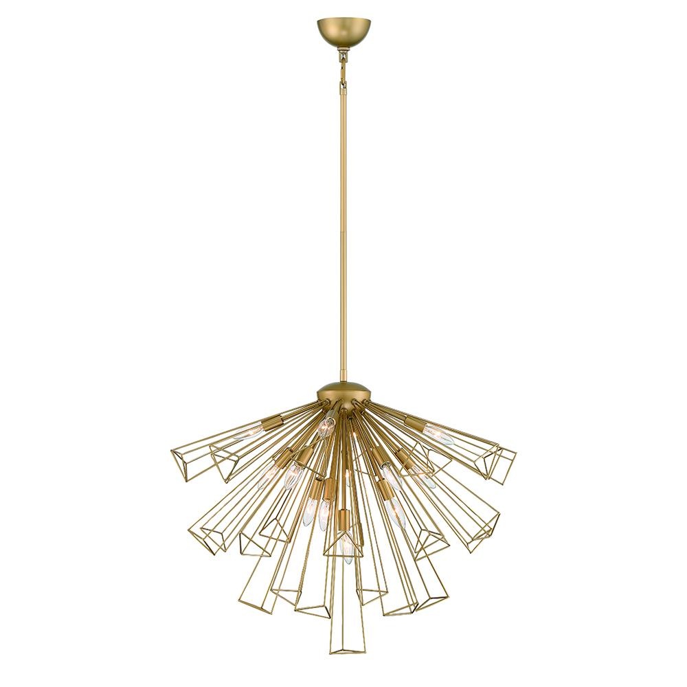 DENDELIO,13LT CHANDELIER,GLD