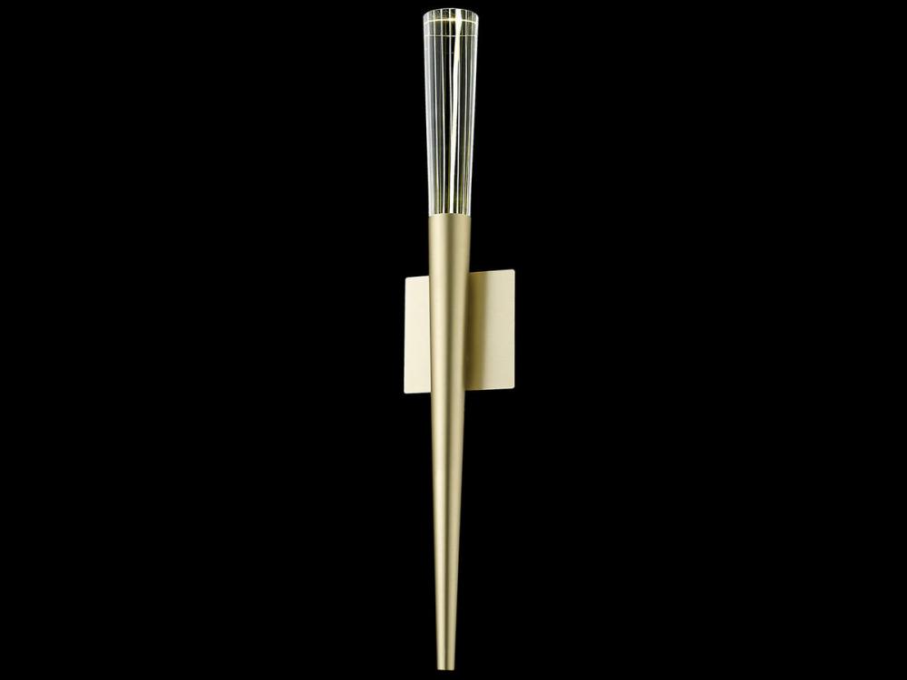 Encino 32" Wall Sconce in Brushed Brass with Clear Glass