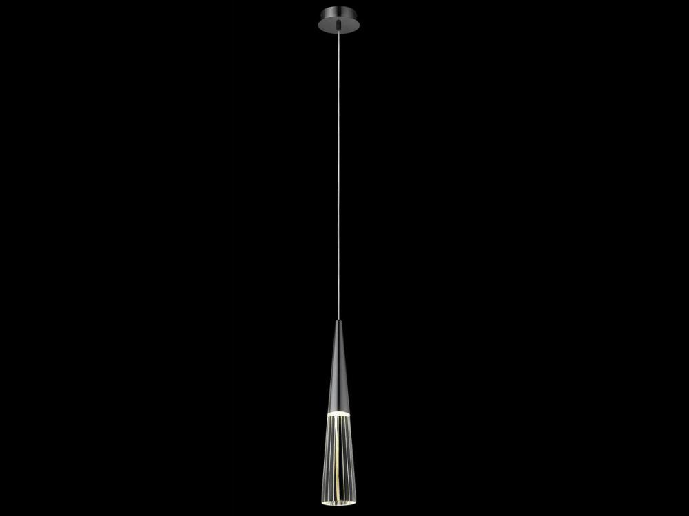 Encino 15" Crystal Pendant in Gunmetal
