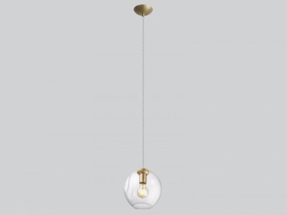 Fairfax 8"  Glass Globe Pendant in Matte Chrome