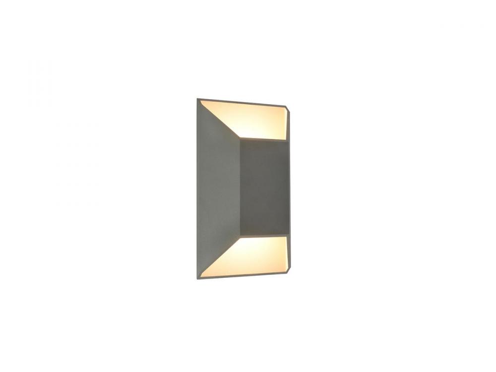 Avenue Outdoor 12" Rectangular Sconce in Silver