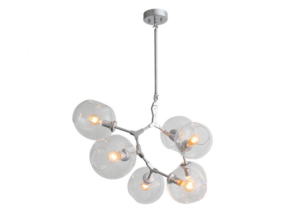 Fairfax Ave. 7 Light Glass Globe Chandelier