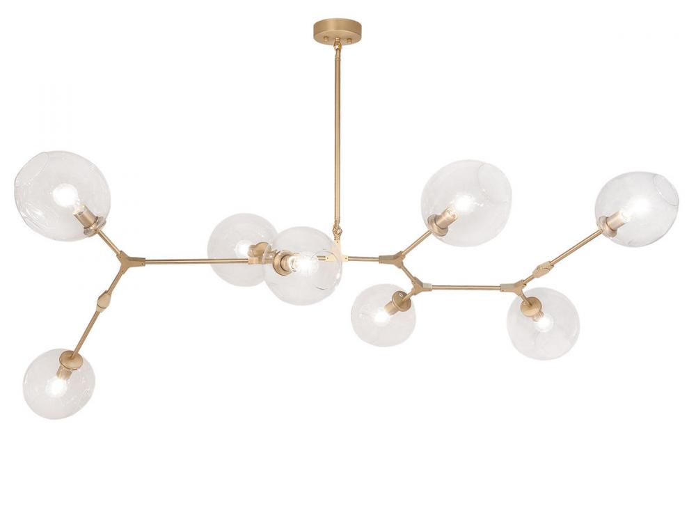 Fairfax Ave. 78" Chandelier in Brushed Brass