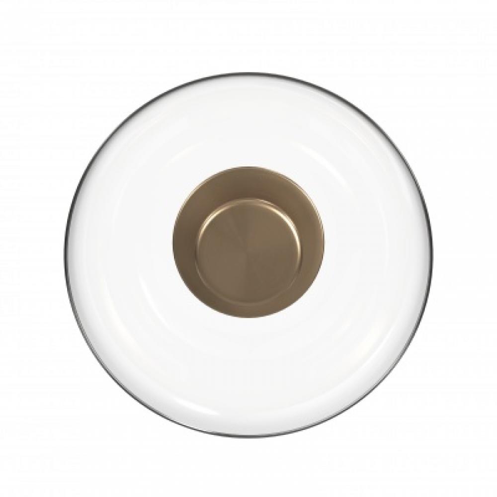 Cosmopolitan 16" Wall Sconce in Aged Brass convertible to Flush Mount