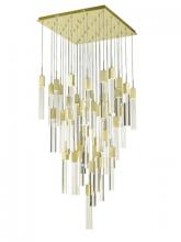 Avenue Lighting HF1903-41-GL-BB-C - The Original Glacier Collection 41 Light Multi Pendant in Brushed Brass with Clear Crystal