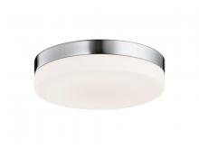 Avenue Lighting HF1106-BN - Cermack St. 9"  Round Flush Mount in Brushed Nickel with White Glass