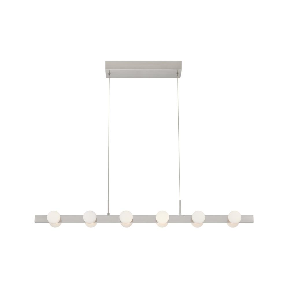 Rezz 36-in Brushed Nickel LED Linear Pendant