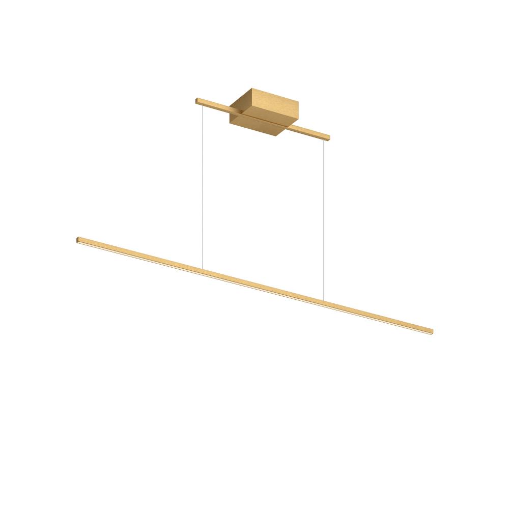 Vega Minor 48-in Brushed Gold LED Linear Pendant