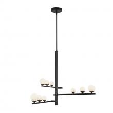 Kuzco Lighting Inc CH55524-BK/OP - Cypress 3 Head Black/Opal Glass LED Chandelier
