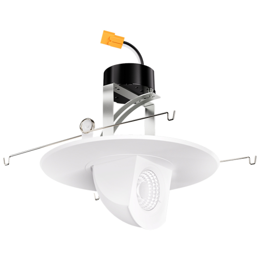 6" LED ADJ TRIM 0-90° 840LM DIM 5CCT WHT