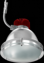 Elco Lighting E812L2040HW2 - 8" HZ/WHT ENGIN DROP GLS 2000LM 40K G2