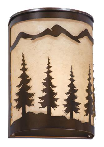 Yosemite 8-in Tree Wall Light Burnished Bronze