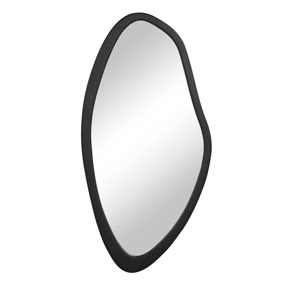 Trani 40" H x 19.75" W Wall Mirror, Black