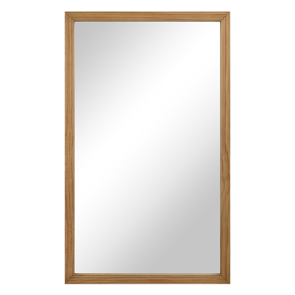 Salia 40" H x 24" W Wall Mirror, Brown