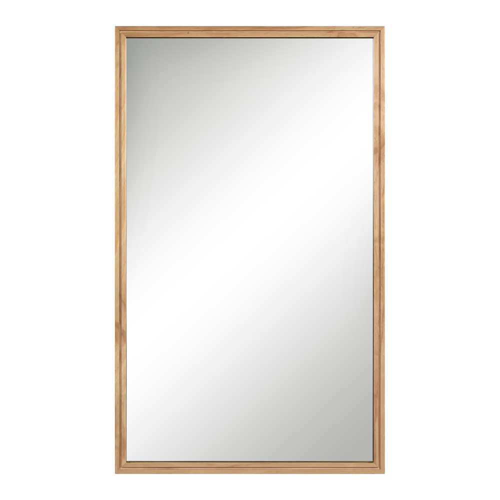 Canas 40" H x 24" W Wall Mirror, Brown
