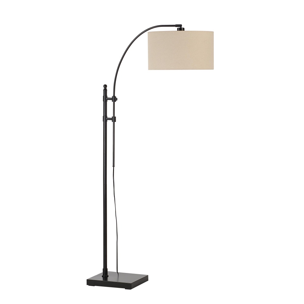 Crystal 66.5" Height Floor Lamp, Black