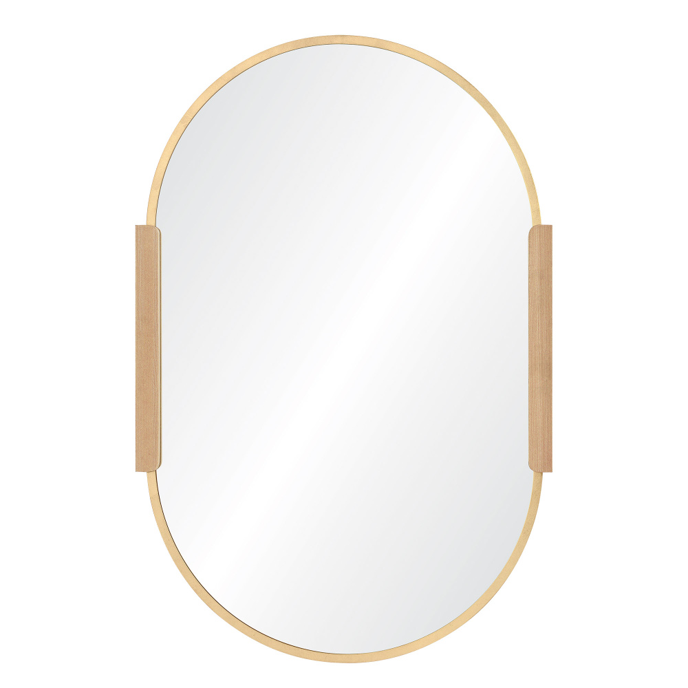 Kerianne 41" Tall Oval Wall Mirror, Yellow