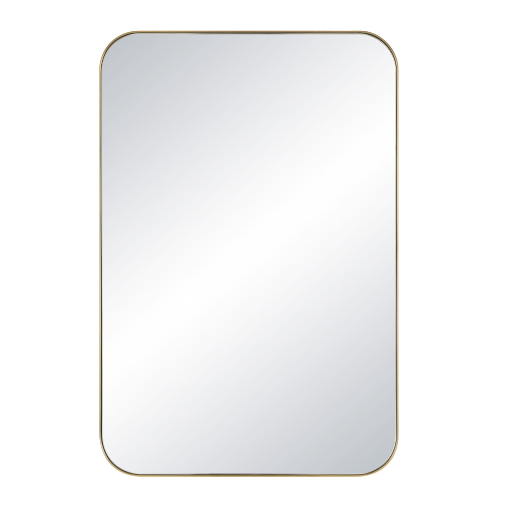 Vesey 36" Tall Rectangle Wall Mirror, Yellow