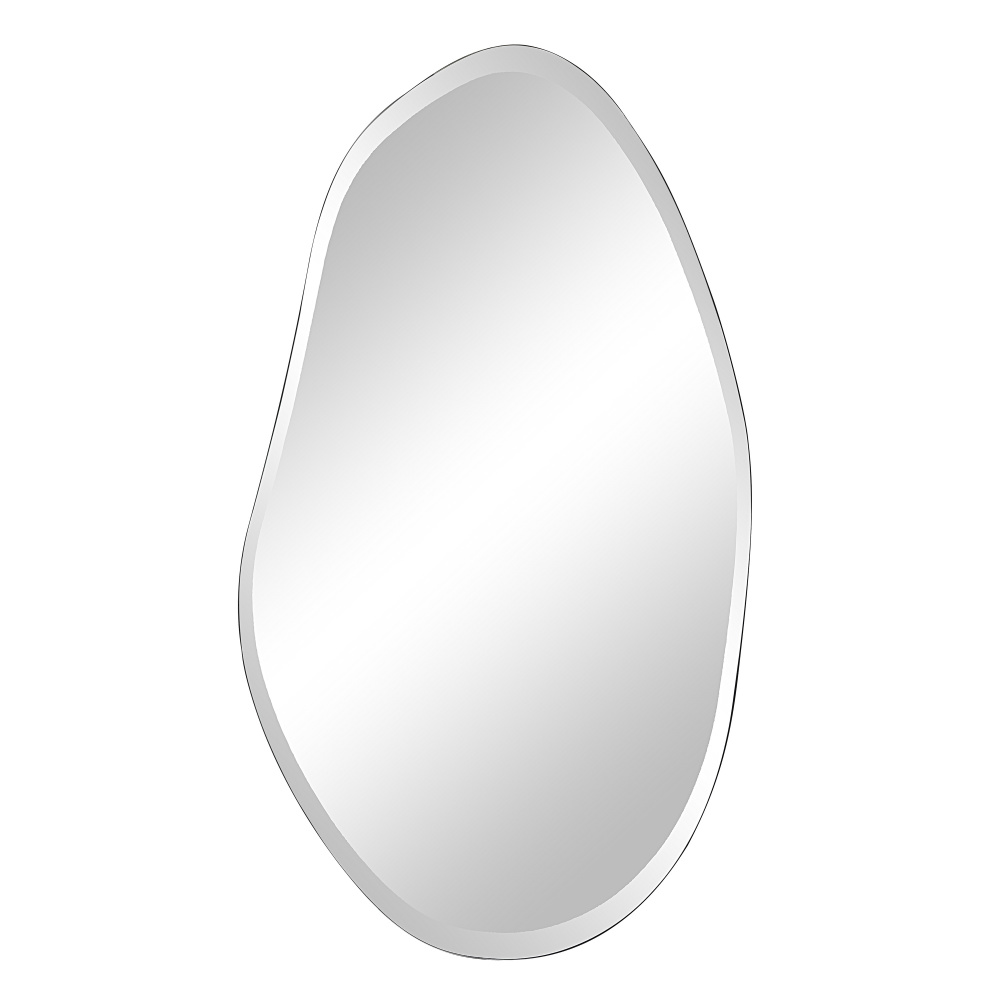 Anogia 40" H x 22" W Wall Mirror, Grey