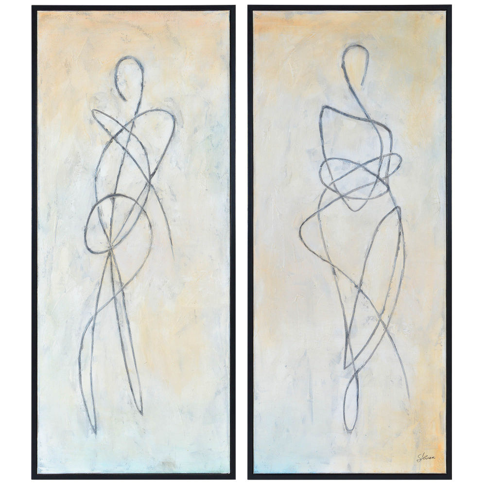 Self 21" Wide Canvas Art, Black