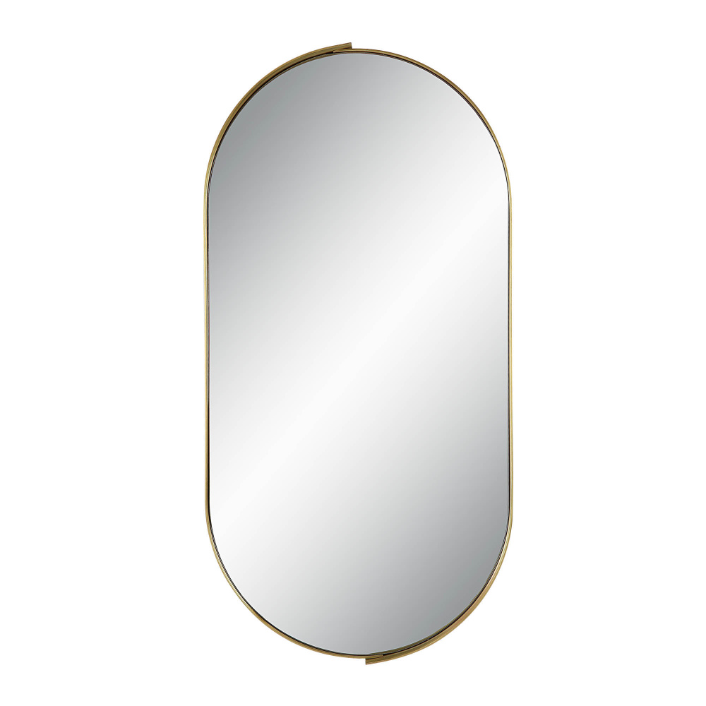 Aleah 40" Tall Oval Wall Mirror, Yellow
