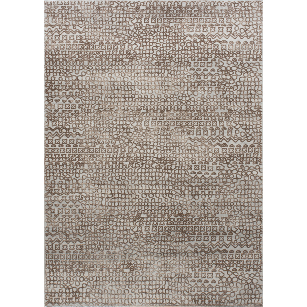 Ariella 5' x 7' Power loomed Indoor Rug, Brown
