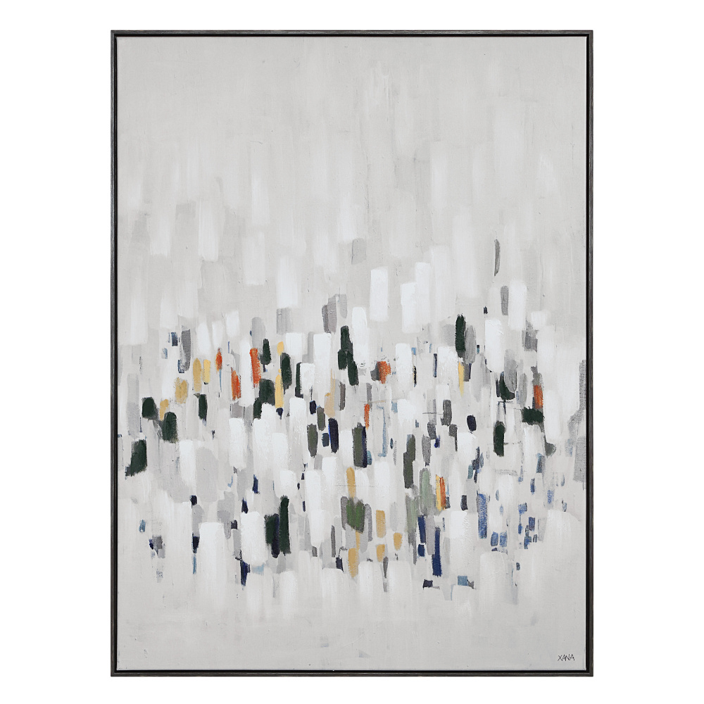Milla 48" H x 36" W Canvas Art, Grey