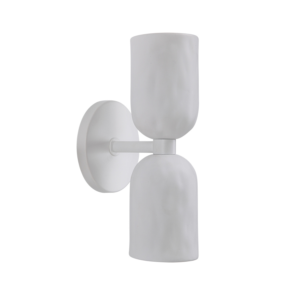 Akira 11.2" Off-White 2-Light Wall Sconce