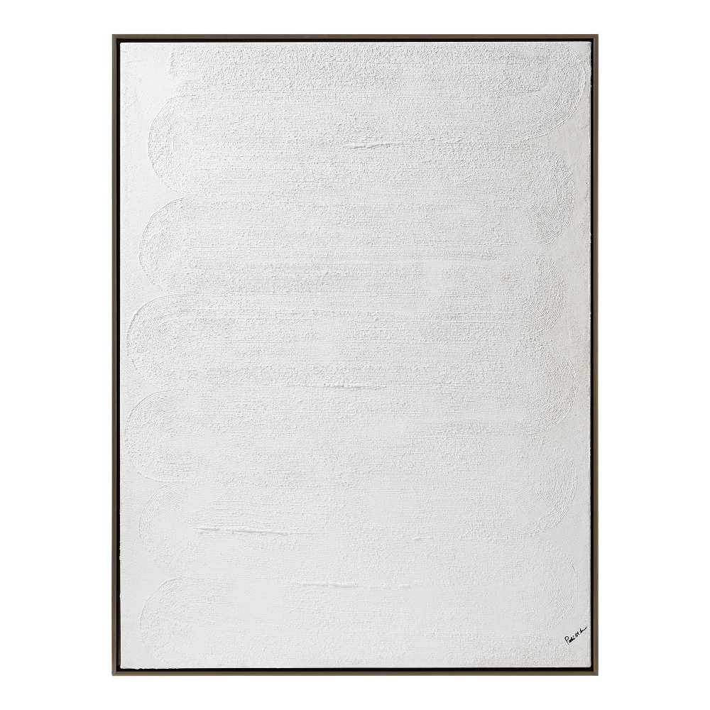 Antarctic 36" Wide Canvas Art, Off-white