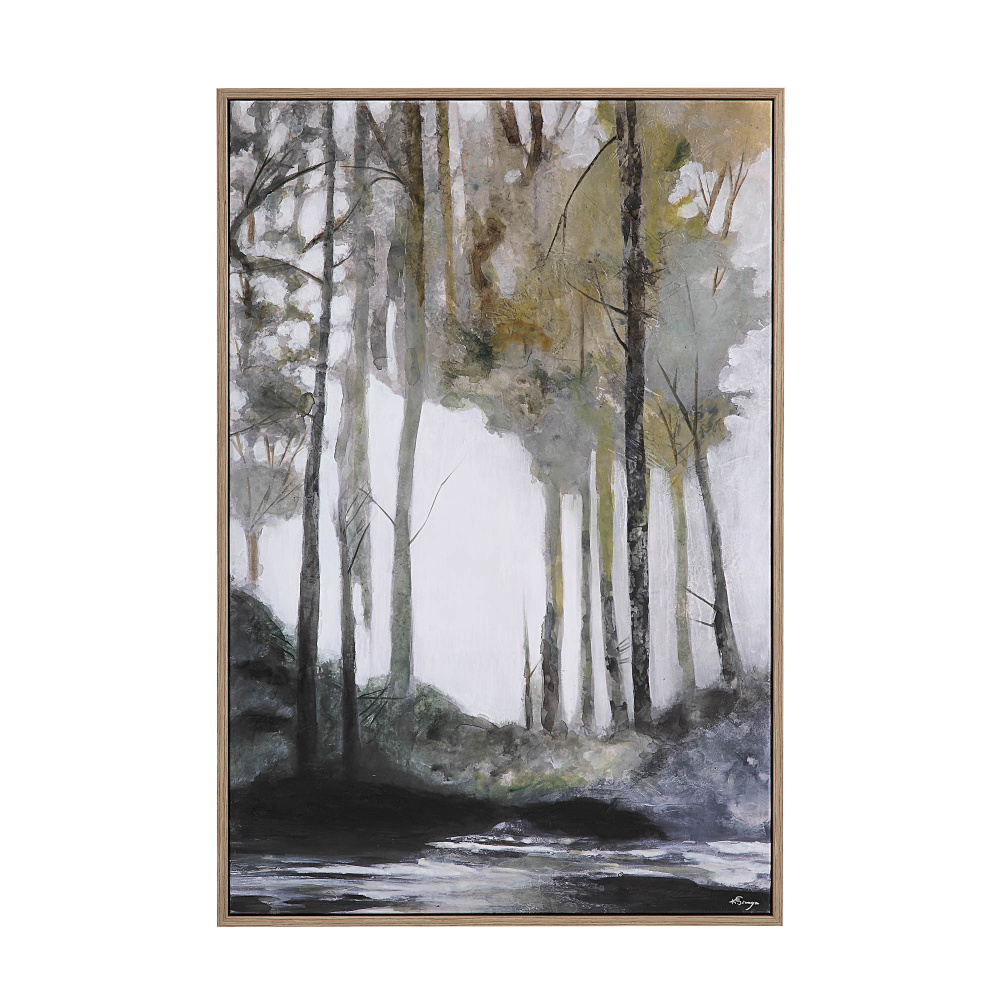 Catania 40" Wide Canvas Art, Grey