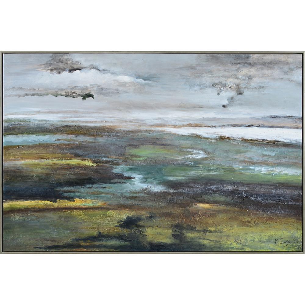 Sprucer 40" Wide Canvas Art, Yellow