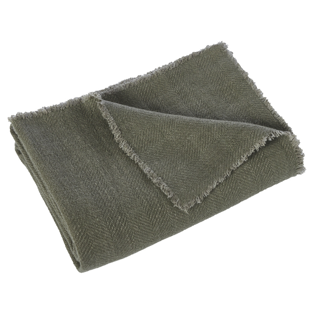 Vernier 70X50 Throw Blanket, Dark Green