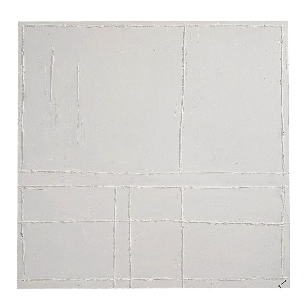 Medea 48" Wide Wall Art, Matte White