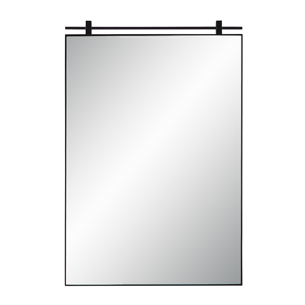 Titel 36" Tall Rectangular Mirror, Matte Black