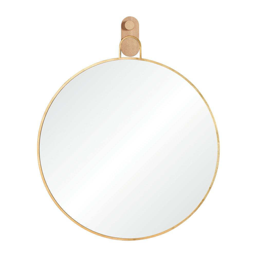 Kinsley 49" Tall Round Wall Mirror, Yellow