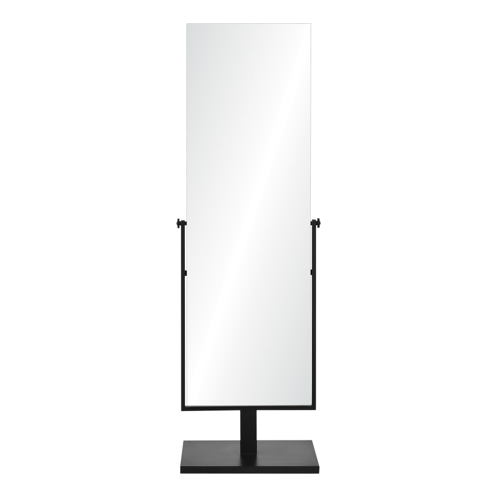 Samira 61" Tall Rectangle Full Length Mirror, Black