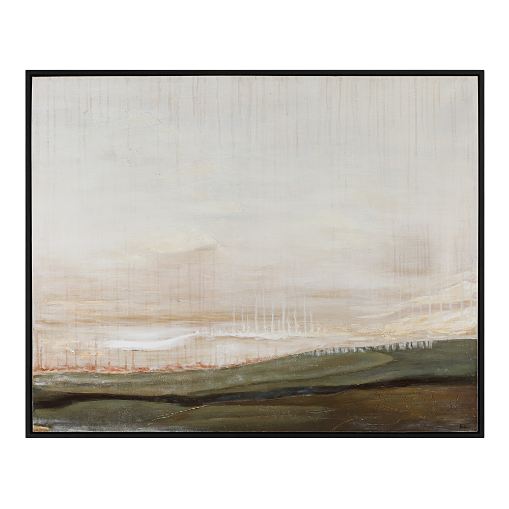 Mackay 40" H x 50" W Canvas Art, White