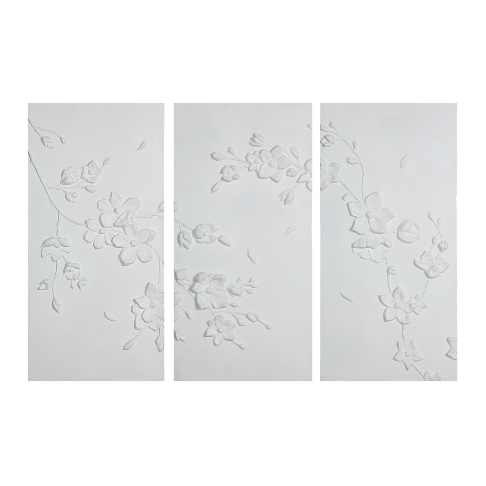 Beaudelaire 20" Wide Wall Decor, Matte White