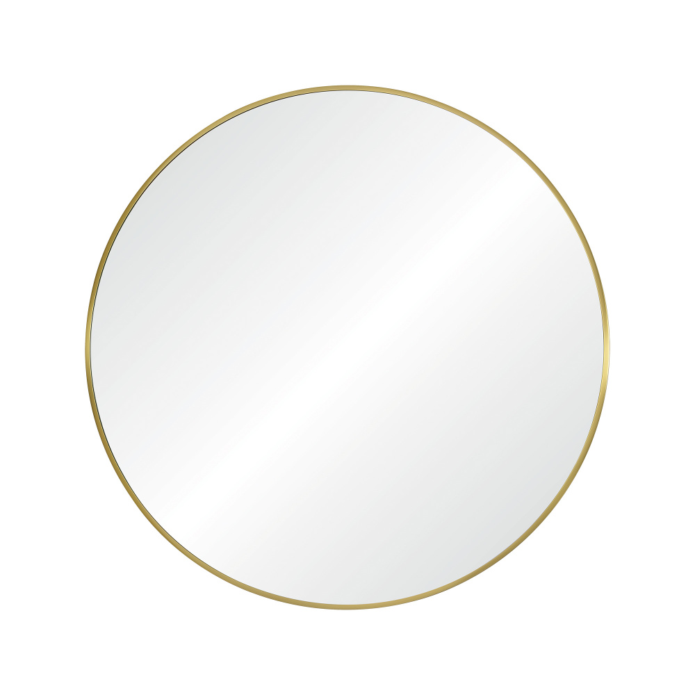 Parga 36" Tall Round Wall Mirror, Yellow