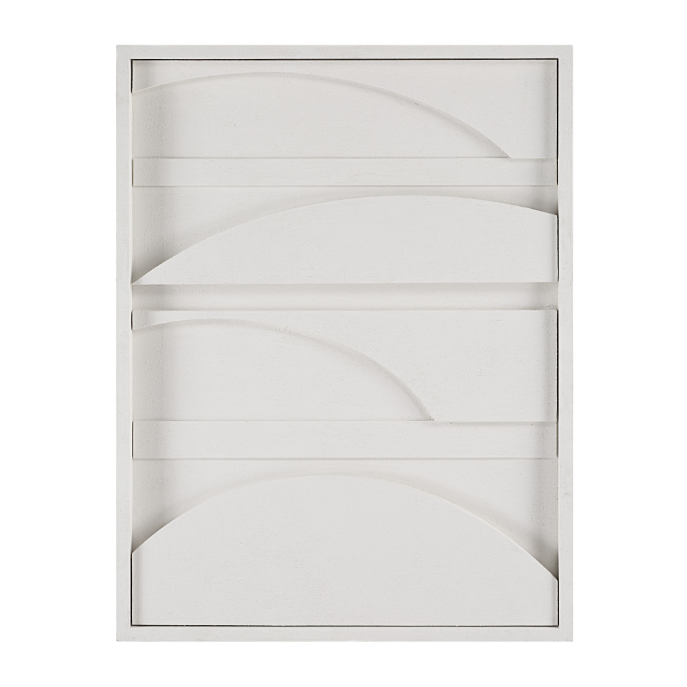 Cadieux 30" Wide Wall Decor, Matte White