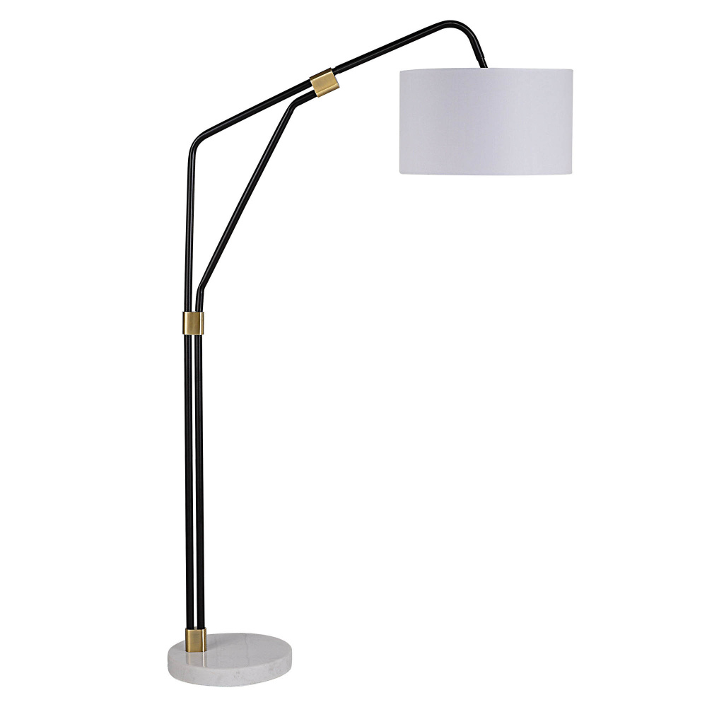Wroxton 71" Length Floor Lamp, Matte Black