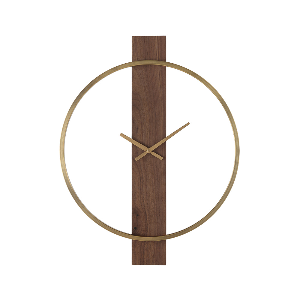 Avigail Wall Clock, Antique Brushed Brass