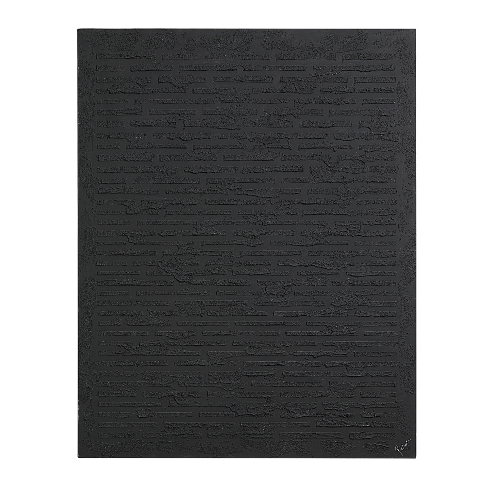 Kinetic 50" H x 40" W Canvas Art, Black